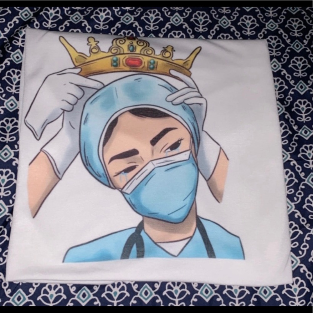 Crown nurses superhero shirts.